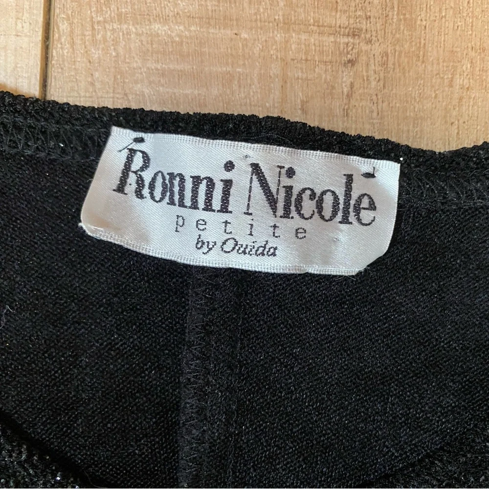 Sparkly Ronni Nicole Black Sparkly Dress Knit Dress | Size SP - Picture 3 of 13